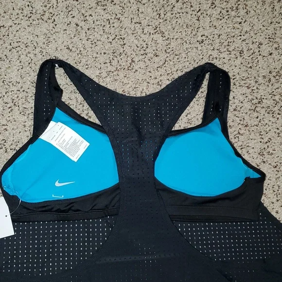 Nike Swimwear Athletic Mesh Racerback  Bralette Layered Tankini 2 piece Swimsuit - Picture 5 of 7